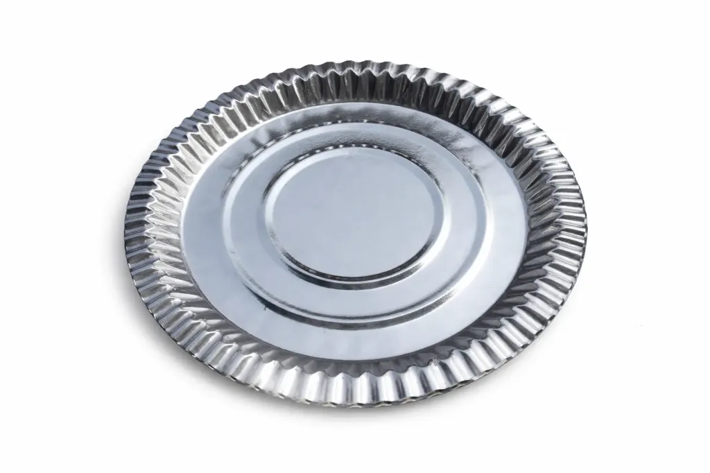 Silver paper plate